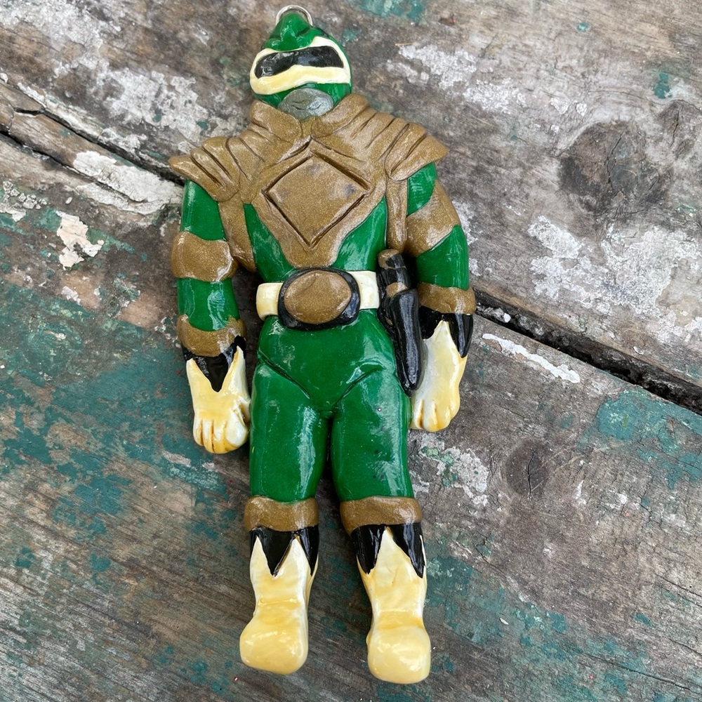 Mighty Morphin power ranger handmade ornament